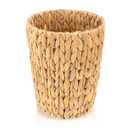 Dimeho Wicker Trash Can Small Waste Basket Water Hyacinth Wicker Garbage Can Office Garbage Cans Boho Woven Decorative for Home Bedroom Office Kitchen Living Room