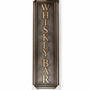 Crystal Art Gallery Metal Wall Art6 x 30 in Whiskey Bar