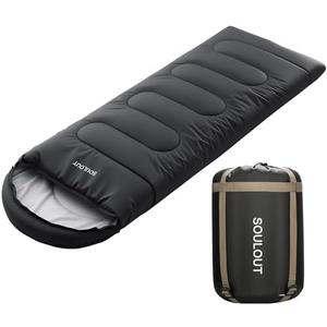 3-4 Season Sleeping Bag for Adults Lightweight Warm Cold Weather Camping Bag with Waterproof Compression Sack – Portable for Hiking, Backpacking, Traveling & Outdoor Adventures (Dark Gray)