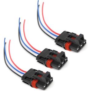 HiSport 3PCS Pulse Power Plug Connector Pigtail Compatible with Polaris Ranger XP 1000 2018 2019 2000 2021, RZR RS1 2018-2020, General 1000 2019 2020