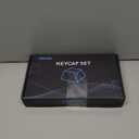 Womier Pudding Keycaps, PBT Shine Through Keycaps 165 Keys Set Custom Key caps Set OEM Profile, Universal Compatiability for 100%, 75%, 65%, 60% Keyboard-Black