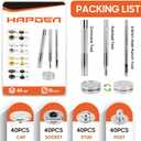 Leather Snaps and Fasteners Kit15mm 40 Sets Metal Snap Buttons with Setter Tools Sewing Snaps for ClothingFabricLeather, Clothes, Jackets, Bags, DIY Crafting Silver