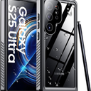 Temdan Designed for Samsung Galaxy S25 Ultra Case Waterproof, Built-in Lens & Screen Protector Military Grade Shockproof Dropproof IP68 Underwater Full Body Phone Case for Galaxy S25 Ultra 6.9"-Black