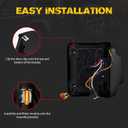 FIERYRED Smoked LED Tail Lights Compatible with 2018-2025 Jeep Wrangler JL Reverse Light Turn Signal Lamp Running Lights