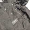 GUESS Women's Guess Women's Long Anorak Coat (Black, M)