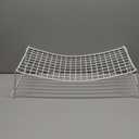 ClosetMaid Stack and Hang Wire Shelf, 21.5'' x 10.75'' x 7.87'' Stainless Steel Organizer Unit for Closets, Kitchen, Laundry Room, White