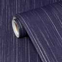 Navy Blue Grasscloth Peel and Stick Wallpaper Texture Contact Paper A Set of 15.7" X 1200" Self-Adhesive Linen Removable Wallpaper Cabinets Counter Top Liners