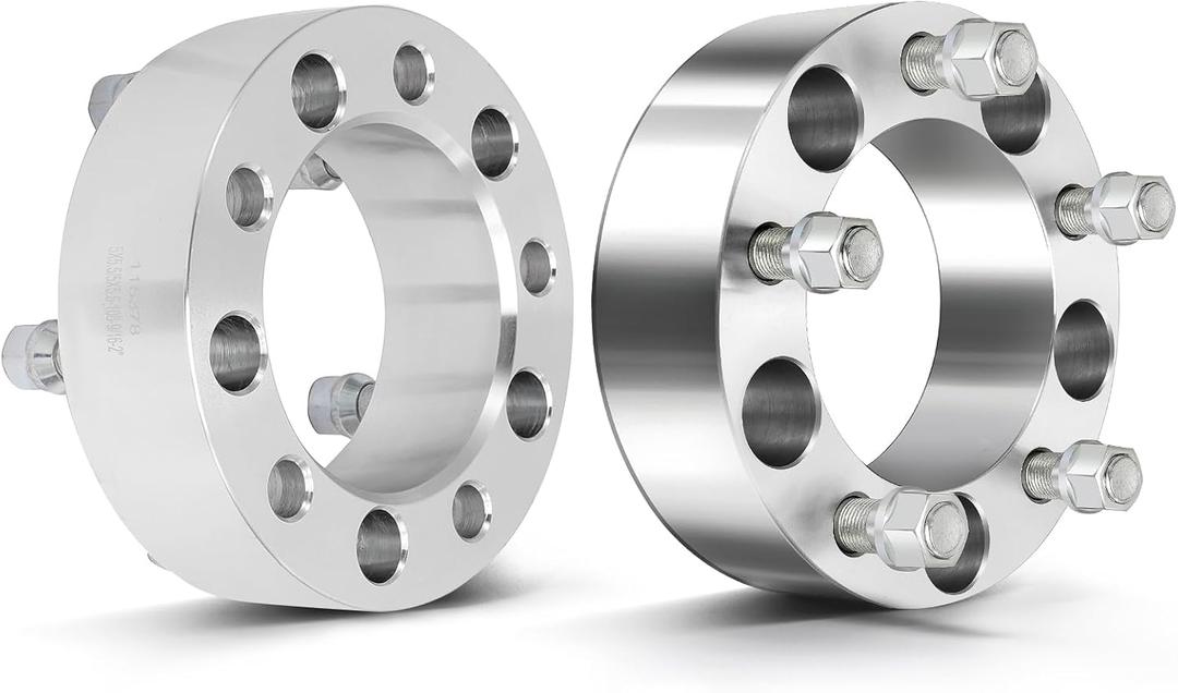 SCITOO 2Pcs 2 inch Wheel Spacers 5x5.5 to 5x5.5 108mm bore 9/16" Studs Wheel Spacers Compatible with for Dodge Ram 1500 94-10 for Dakota 05-10 for Mitsubishi Raider 06-09