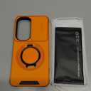 JAME for Samsung Galaxy S26 Case, Ring Holder Stand Kickstand, Slide Camera Cover with Screen Protector, Dual-Layer Shockproof Protective, Magnetic Accessory Friendly Galaxy S26 Phone Case, Orange