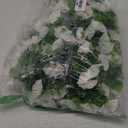 Ivydale Artificial Fall Hanging Flowers for Outdoor, 2 PCS Silk White Morning Glory Faux Flowers with Eucalyptus Leaves, UV Resistant Realistic Hanging Plants for Wedding Home Office Garden Decoration