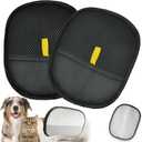 EKoo 2 Pcs Pet Hair Remover Glove-Reusable Pet Grooming Glove Electrostatic Pet Hair Removal Gloves for Removing Cat & Dog Hair from Furniture, Car Seats, Bedding, Carpets, and Clothes