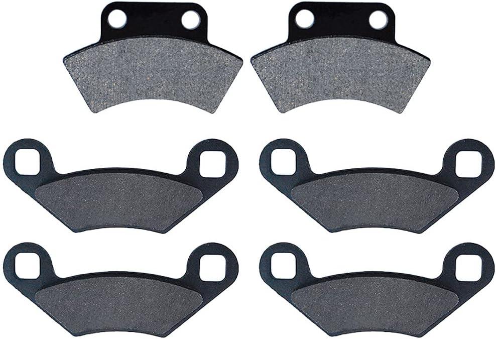 AHL Front and Rear Brake Pads for Polaris 250 Trail Blazer 1990-1998 1999-2004/250 Trail Boss 2x4 4x4 1988-1999/300 400 Xpress L 1996 1997/300 Xpress 2x4 1998-2000