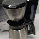 BLACK+DECKER 12 Cup Thermal Programmable Coffee Maker with Brew Strength and VORTEX Technology, Black/Steel, CM2046S