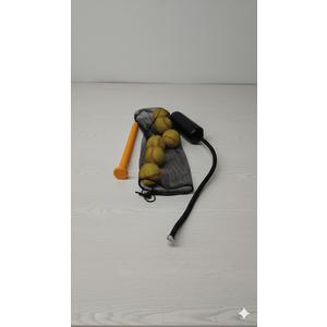 NaxKizo Rope Bat  Baseball & Softball Rope Bat Swing Trainer, Baseball Training Equipment  Includes Swing Trainer with 6 Foam Baseballs & Tote Bag