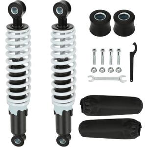 10" 11" Front Shock Absorbers Kit Compatible with 125cc 110cc Tao tao Coolster ATV Chinese Quad 4 Wheeler, 275mm Shock for 50cc 70cc 90cc Kazuma SunL Go Kart Suspension Parts with Shock Covers