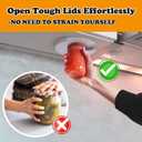 Upgraded Jar Opener, Under Cabinet Jar Opener Tool, Bottle Opener for Seniors, Cap Openers for Arthritis or Weak Hands, One Handed Opener Gadgets, Essential Kitchen Gadgets for Home Assistance