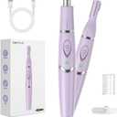 Ear and Nose Hair Trimmer for Women, 2025 Professional Painless 2 in 1 USB Rechargeable Eyebrow & Facial Hair Trimmer, Precision Tool with Powerful Motor and Dual-Edge Blades, IPX7 Waterproof