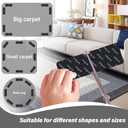 3 x Rug Tape, 8Pcs Rug Carpet Non Slip Grippers, Reusable and Washable Double Sided Rug Tape Pads for Hardwood Floors and Tiles, Keep Corners Flat, No Damaging for Floor Removable