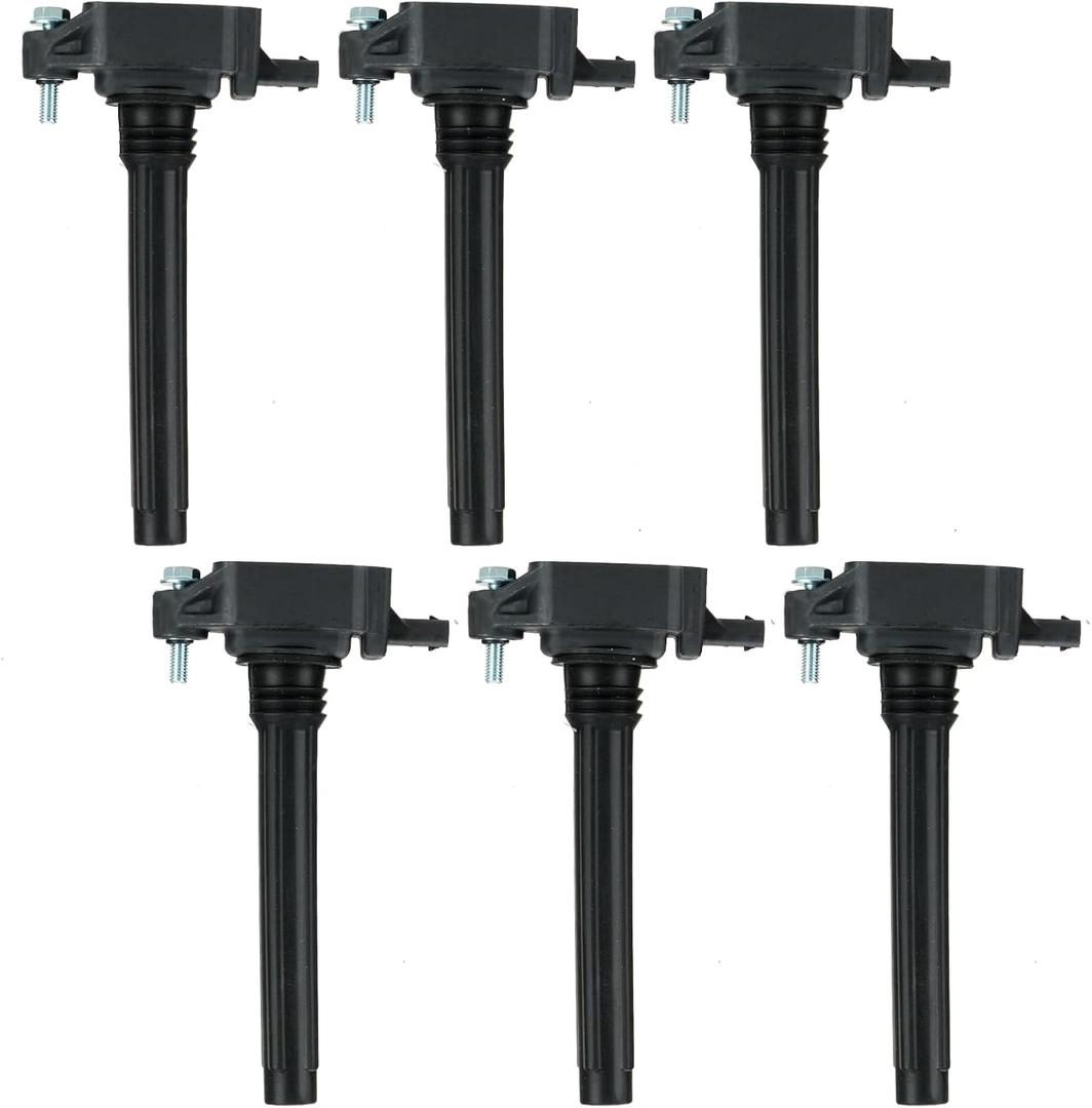 Ignition Coil Pack for Chrysler 200 11-17, 300 11-19, Town & Country 11-16, for Dodge Avenger 11-14, Challenger 11-19, for Charger 11-17, for Durango 11-15, for Grand Caravan 11-19, UF648 C1791 6 Pcs