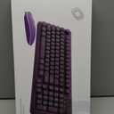 Pink Light Up Keyboard and Mouse Wireless,Cute 2.4Ghz Cordless Rechargeable Transparent Clear Backlit Keyboard,15 Backlight Effects,Volume Knob,RGB Mouse with 3 DPI for Mac Computer PC Laptop Desktop