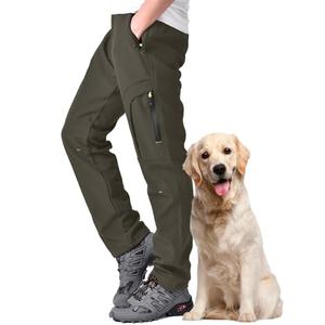 Toomett Men's Snow Pants Skiing Winter Insulated Soft Shell Outdoor Fleece Lined Hiking Pants with Zipper Pockets,MH4409,earth tone,36