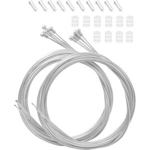 10PCS Bicycle Brake Cable, Bike Derailleur Shifter Cables,Front and Rear Brake Lines Shift Cable Set for Shimano Sram Road Mountain Bike