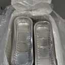 100Pcs Mini Loaf Pans with Lids,6.8oz Rectangular Aluminum Foil Baking Pans Disposable Mini Cake Pans,Football