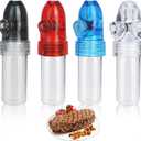 Mini Salt and Pepper Shakers Spice Storage for Outdoor Activities Traveling Cooking (2.67" x 0.59")