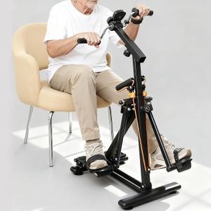 Arm and Leg Pedal Exerciser for Seniors - Seated Pedal Exerciser for Elderly, Stroke Recovery Pedal Exercise Equipment for Senior, Knee & Foot Stroke Therapy Equipment for Adults