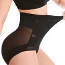 Dulchany Tummy Control Shapewear Panties for Women Body Shaper Seamless Underwear Panty Girdle, Large