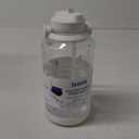 Takeya Tritan 64 oz Motivational Water Bottle with Straw Lid - Durable, BPA-Free - With Time Marker - Leakproof & Non-Slip Bumper - Cloud White