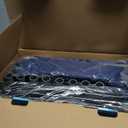 42x42 Inches Puppy Playpen with Gate, Dog Playpen for Puppies or Small Dogs, DogFence Pet Playpen for Indoor & Outdoor, Sturdy Safety DogPen with Thickened Fabric, High-Strength Nylon Wire Mesh (Blue)