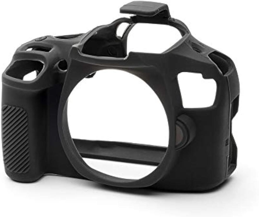 easyCover Protective Case Silicone Cover for Canon T6 / T7 / T100 / 4000D (Black)