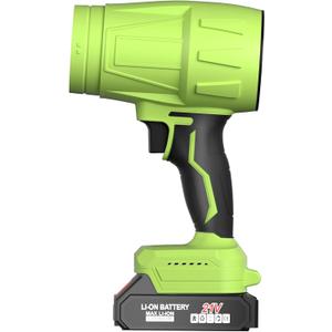 990, 000 RPM 21V Cordless Leaf Blower with 2×6.0Ah Batteries - Handheld Electric Blower for Patio Cleaning, Car Drying, Leaves and Dust