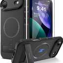 Magnetic for iPhone air Case with Stand[Compatible with MagSafe] Slim Invisible Kickstand, Protective Anti-Fingerprint Phone Cove for iPhone air Case 6.5, Black