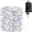 66Ft 200LED Fairy Lights Plug in, Waterproof String Lights Outdoor & Indoor 8 Modes with Timer, Christmas Light Bedroom Decor, Twinkle Light for Girl's Room Garden Christmas Decorations (Cool White) (1 Pack(200LED))