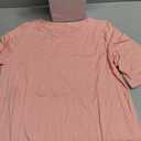 Huukeay 3 Pcs Womens Half Sleeve Top Elbow Length T Shirt Women Round Neck Basic T Shirt Summer Casual Blouses(Large,Coral Pink, Sky Blue, White)