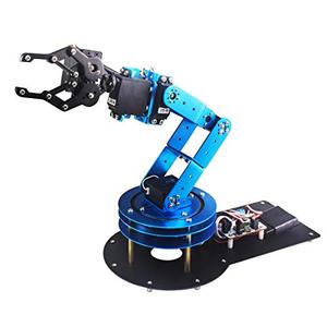 Robotic Arm Kit 6DOF Programming Robot Arm with 5 Servo, Handle, Mechanical Claw and More, PC Software APP Control with Tutorial Robotic Arm Kit 6DOF Programming Robot Arm with 5 Servo, Handle, Mechanical Claw and More, PC Software APP Control with Tutorial
