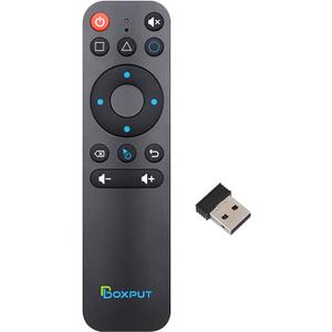 BOXPUT BPR1S Plus Air Mouse Remote 2026 New BT & 2.4G RF Replacement Remote with USB Receiver and Voice Control Supports 6-Axis Gyro IR Learning for Android TV Box TV Stick Smart Set Top Box