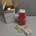 Rotary Cheese Grater Multi-Purpose Stainless Steel Cheese Shredder - Cheese Grater With Handle Effortless Grating of Carrots, Potatoes, Vegetables, and Fruits (Red)