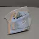 Coastal Indoor Outdoor Lumbar Pillow Cover ONLY, 12"x20" Water Repellent for Couch, Patio, Backyard, Baby Blue Orange Floral with Piping