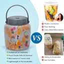 Airtight Silicone Food Storage Containers Set - Leakproof Food Canister Jars of 2 with Vent Lid,Handle for Outdoor,Safe Foldable Reusable,Salad Freezer Storage Container,Dishwash Micro Safe,Gray