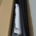 Creatyi 1 Inch Heavy Duty Double Curtain Rods 32 to 129 Inch Adjustable Double Curtain Rods for Windows for Bedroom Living Room Kitchen Study Office (Black)