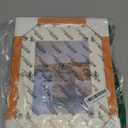 wyooxoo 9x12 Picture Frame Made of Solid Wood Photo Frame Display Pictures 6x8 with Mat or 9x12 Without Mat Colorful Frame For Table top Display or Wall, Orange, 1 Pack