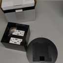 1 Pcs Recessed Floor Outlet 4. 72" x 4. 72" x 3. 94" 2-Gang with 4. 8a USB Chargers 20 Amp Floor Receptacles Round Hidden Outlet Kit Electrical Waterproof Box, Etl Listed (Black)