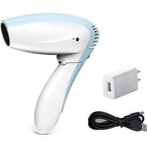 Cordless Hair Dryer - Cool Wind Battery Operated Hair Dryer - Rechargeable Portable Hairdryer for Summer, Indoor, Outdoor, Camping, Tourism (No Hot or Warm Air)