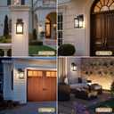 Dusk to Dawn Outdoor Wall Light Fixture, 12'' Oil-Rubbed Bronze Porch Light, Hardwired Outside Wall Lantern for House, Garage, Front Door, Waterproof and Rustproof, Bulbs Not Included