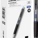 uniball 207 Retractable Gel Pens, Ultra Micro Point (0.38mm), Blue, 12 Pack