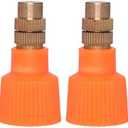 4 Pack Garden Sprayer Nozzle Replacement Pump Pressure Sprayer's Cap Spray Bottle Brass Nozzles 16mm/0.63" Thread Mount Head for 0.5 Gallon 68oz 2L 3L Water Spraying Hand-Held Mister