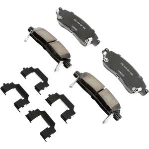 ACDelco Gold 17D883CHF1 (19428029) Ceramic Rear Disc Brake Pad Kit with Clips